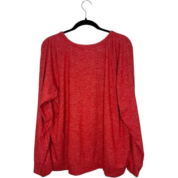 Buffalo David Bitton Tops - Buffalo David Bitton long sleeve slub knit top organic heather red -xxl